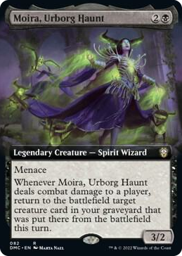 0082 Moira, Urborg Haunt (Extended Art) R Commander: Dominaria United