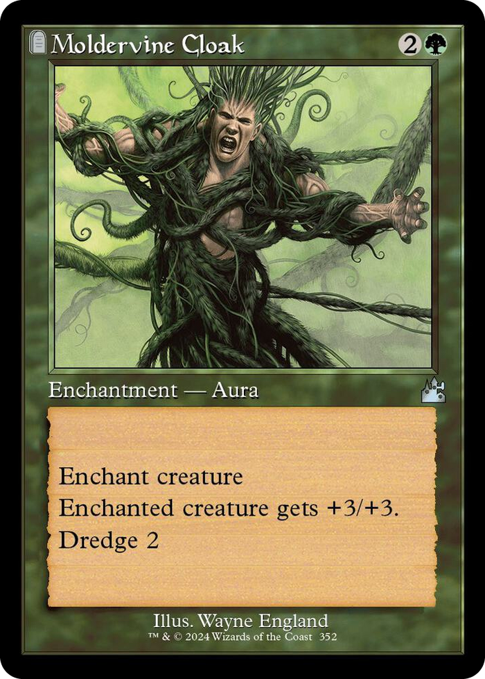 Moldervine Cloak (Retro Frame) #352 U - Ravnica Remastered Pokemon card