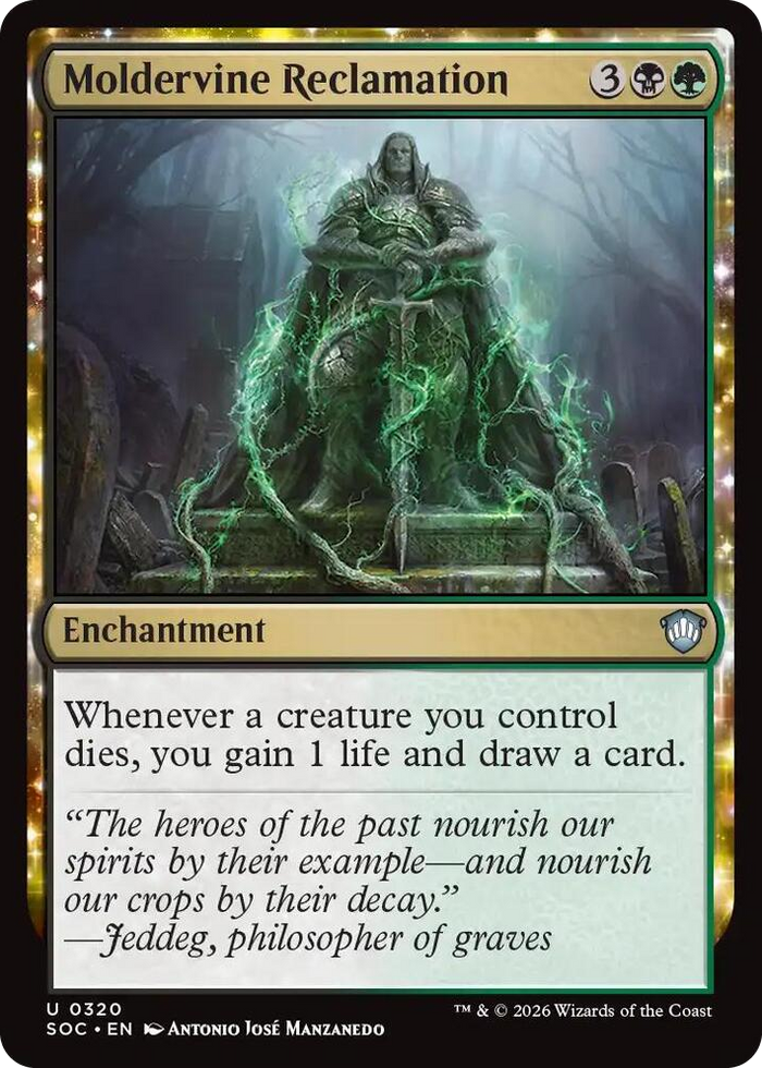 Moldervine Reclamation #320 U - Commander: Secrets of Strixhaven Pokemon card