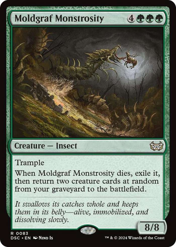 Moldgraf Monstrosity #83 R - Commander: Duskmourn: House of Horror Pokemon card