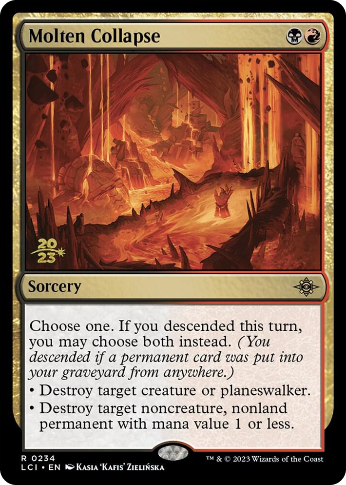 0234 Molten Collapse R Prerelease Cards
