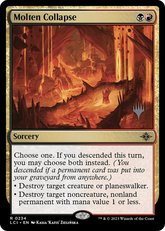 Molten Collapse #234 R - Promo Pack: The Lost Caverns of Ixalan Pokemon card