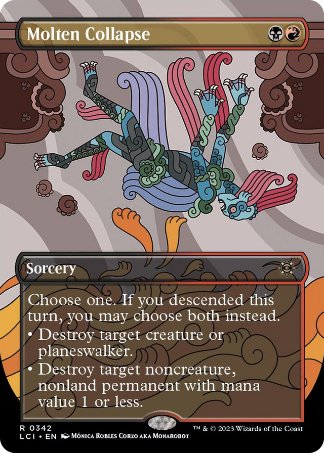0342 Molten Collapse (Borderless) R The Lost Caverns of Ixalan