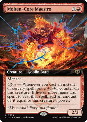 0335 Molten-Core Maestro (Extended Art) R Secrets of Strixhaven