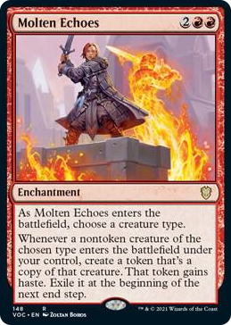 0148 Molten Echoes R Commander: Innistrad: Crimson Vow