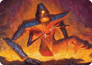 0005 Molten Gatekeeper Art Card S Art Series: Modern Horizons 3
