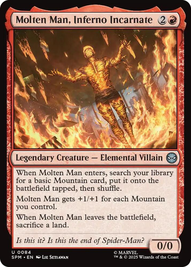 0084 Molten Man, Inferno Incarnate U Marvel's Spider-Man