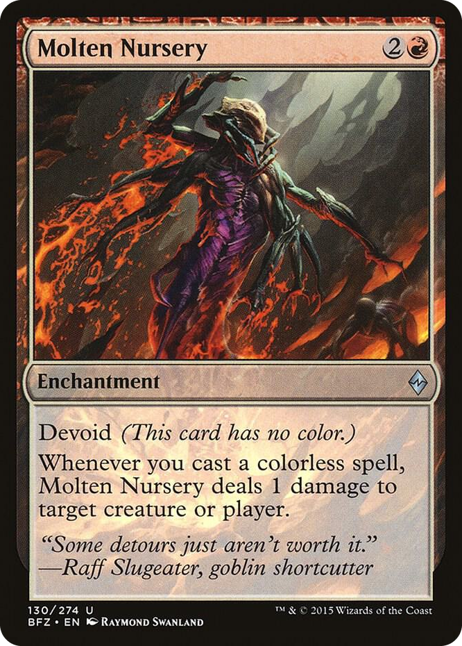 Molten Nursery #130 U - Battle for Zendikar Pokemon card