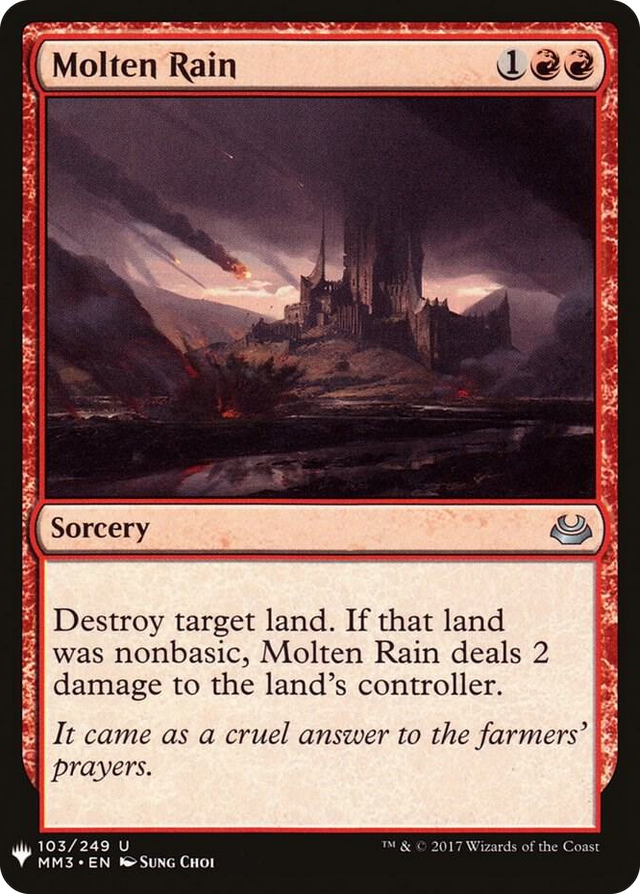 0103 Molten Rain U The List Reprints