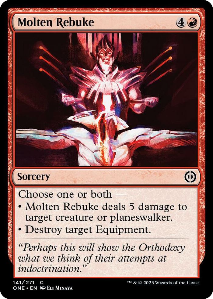 Molten Rebuke #141 C - Phyrexia: All Will Be One Pokemon card