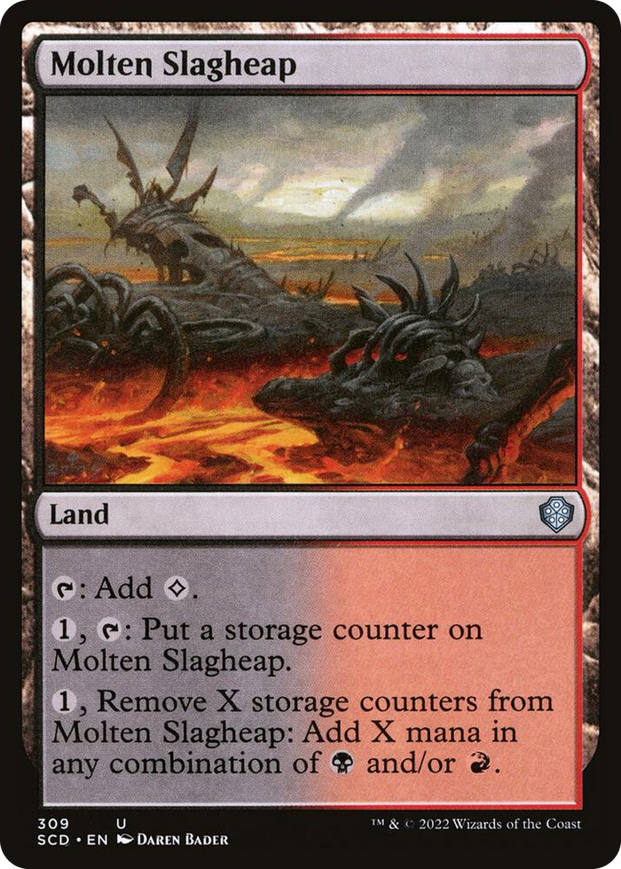Molten Slagheap #309 U - Starter Commander Decks Pokemon card