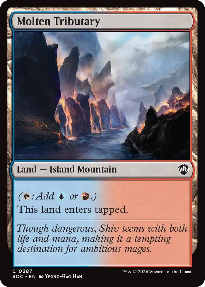 Molten Tributary #387 C - Commander: Secrets of Strixhaven Pokemon card