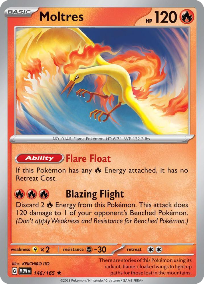 0146 Moltres Rare Deck Exclusives