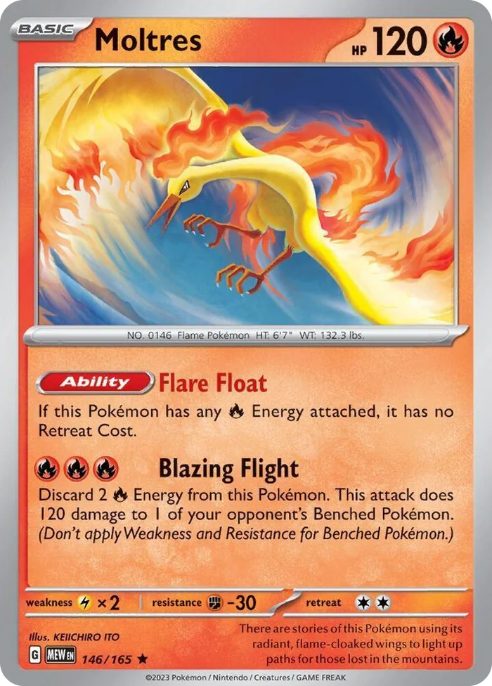 0146 Moltres Rare Deck Exclusives