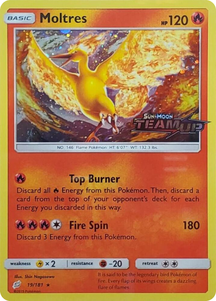 0019 Moltres - 19/181 (Team Up Stamped) Promo Miscellaneous Cards & Products