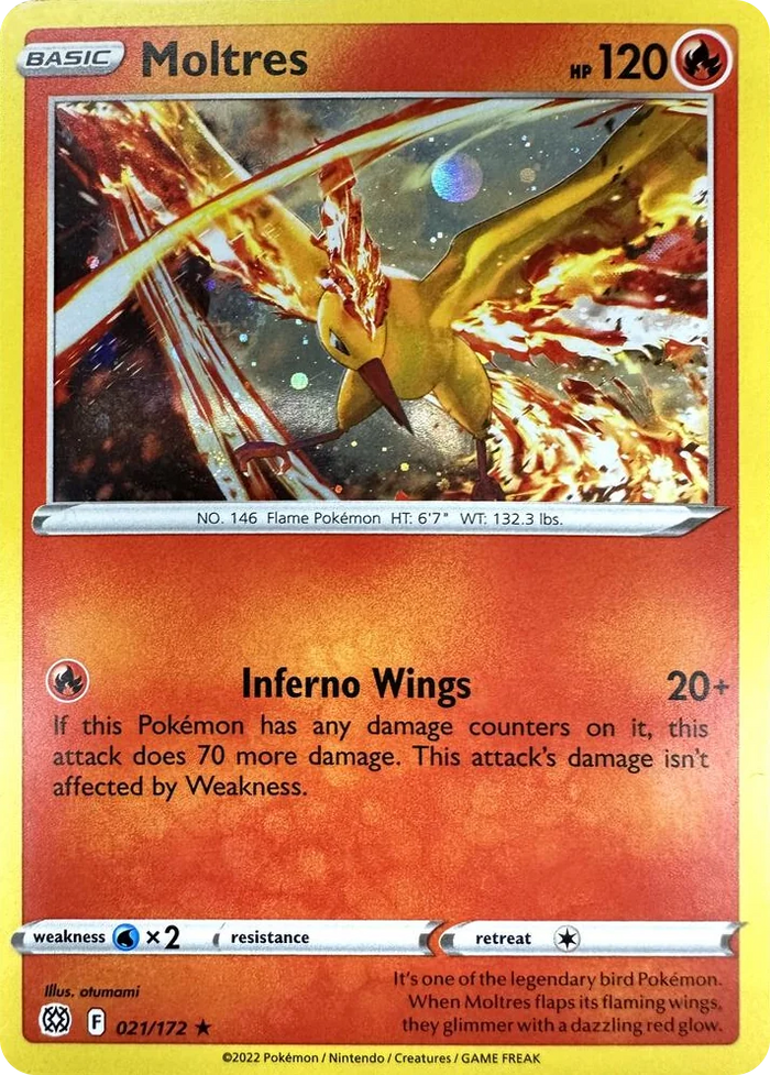 0021 Moltres (Cosmos Holo) Promo Miscellaneous Cards & Products
