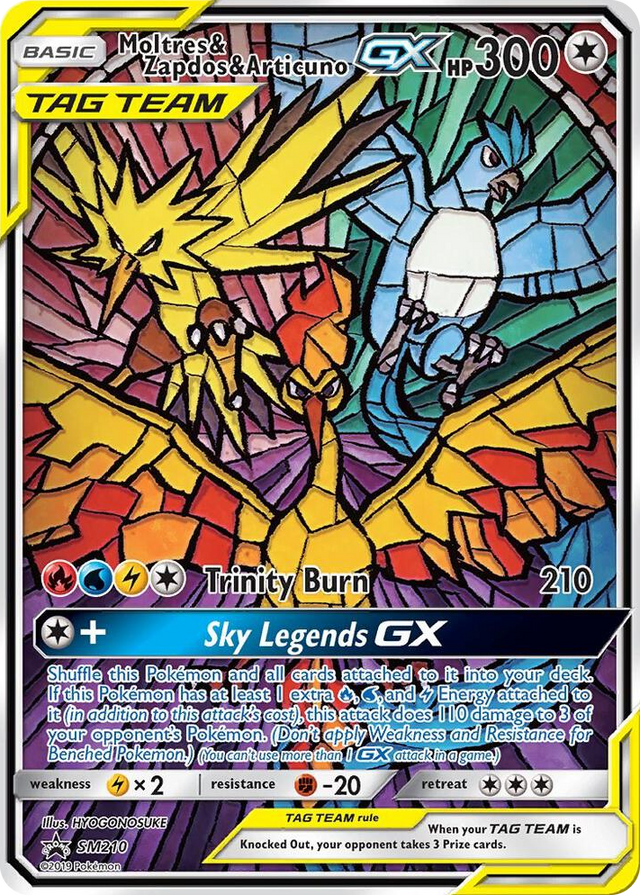 SM210 Moltres & Zapdos & Articuno GX Promo SM Promos