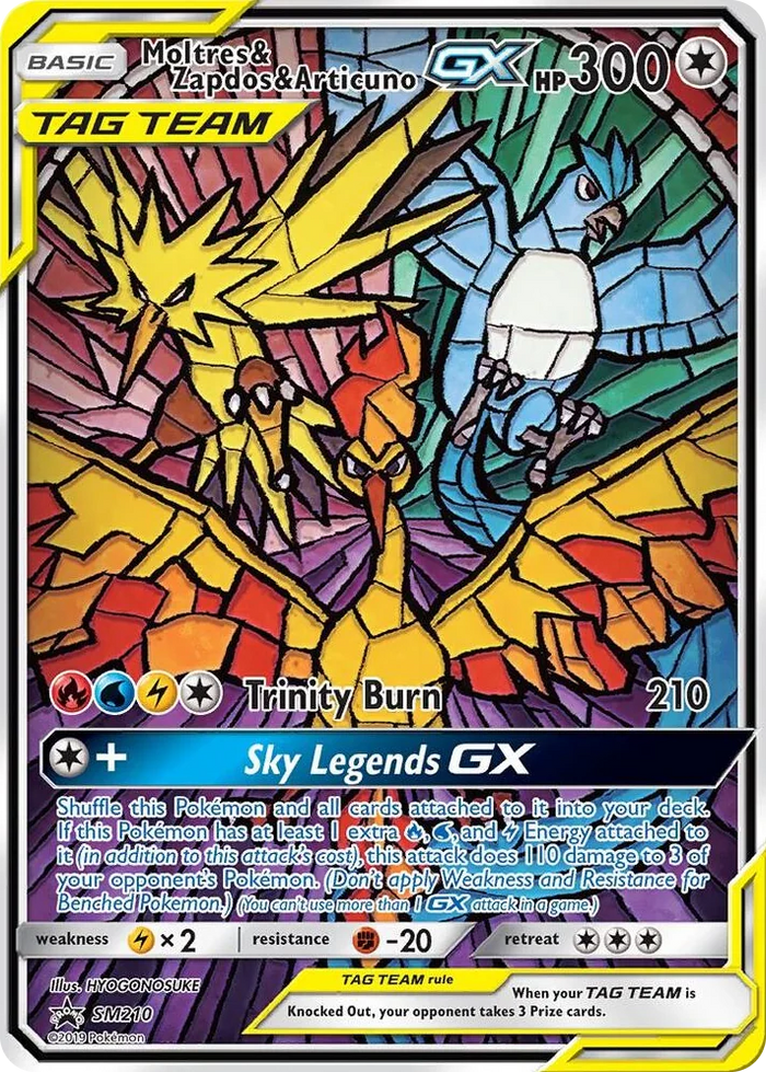 SM210 Moltres & Zapdos & Articuno GX Promo SM Promos
