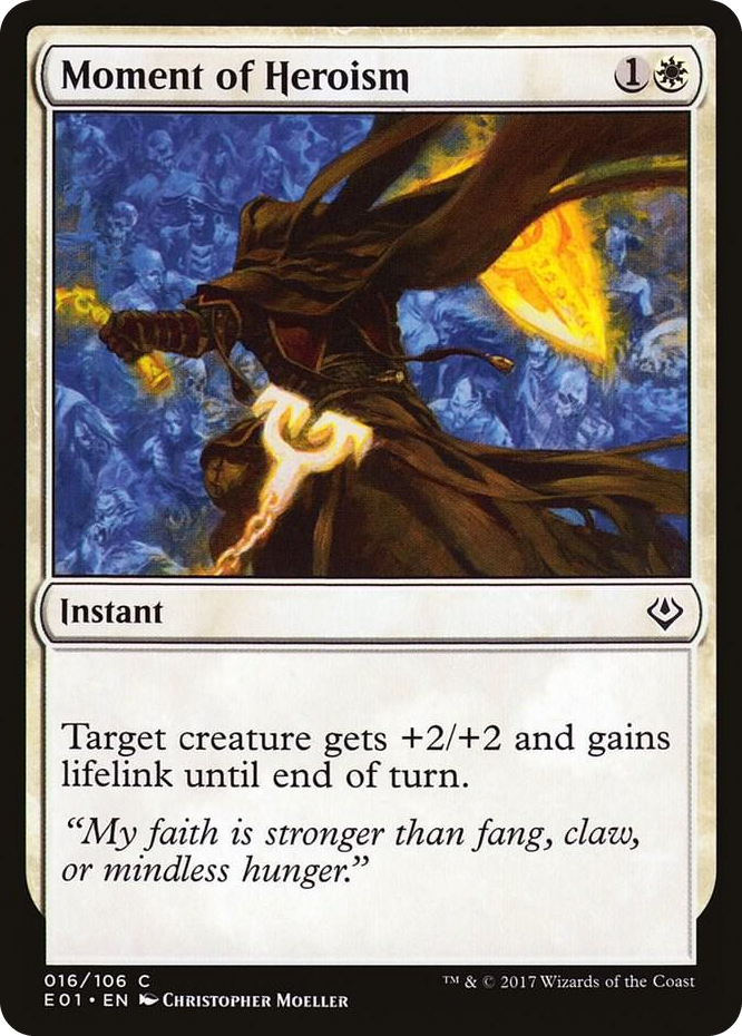 Moment of Heroism #16 C - Archenemy: Nicol Bolas Pokemon card