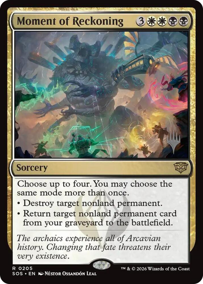 Moment of Reckoning #205 R - Promo Pack: Secrets of Strixhaven Pokemon card