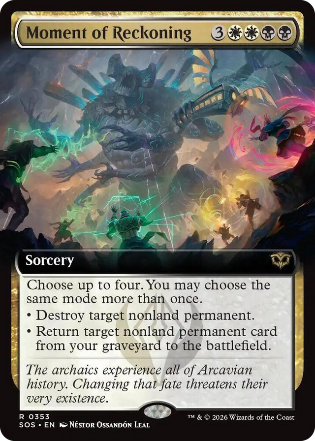 0353 Moment of Reckoning (Extended Art) R Secrets of Strixhaven