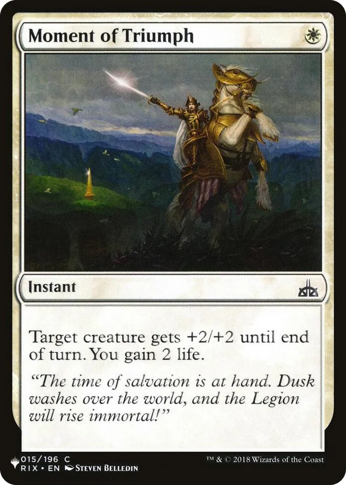 0015 Moment of Triumph C The List Reprints