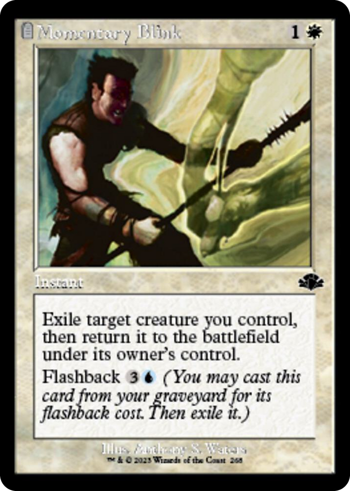 Momentary Blink (Retro Frame) #268 C - Dominaria Remastered Pokemon card