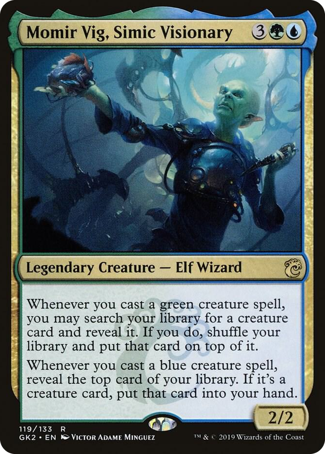 0119 Momir Vig, Simic Visionary R Ravnica Allegiance: Guild Kits
