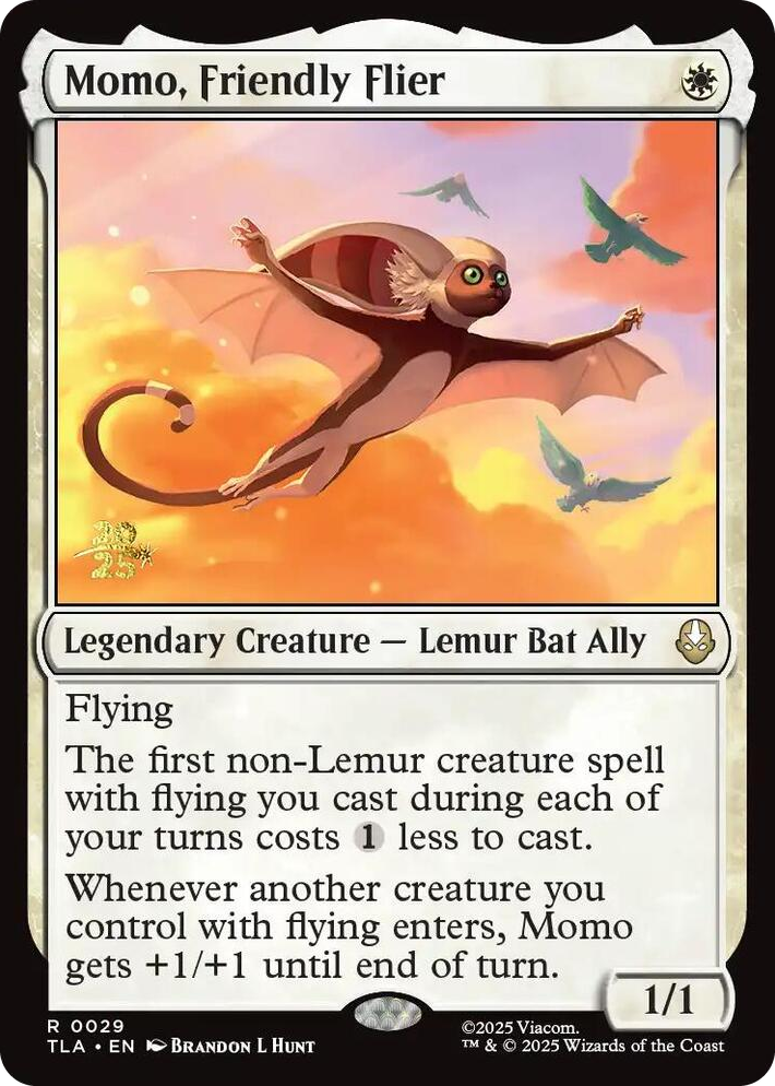 0029 Momo, Friendly Flier R Prerelease Cards
