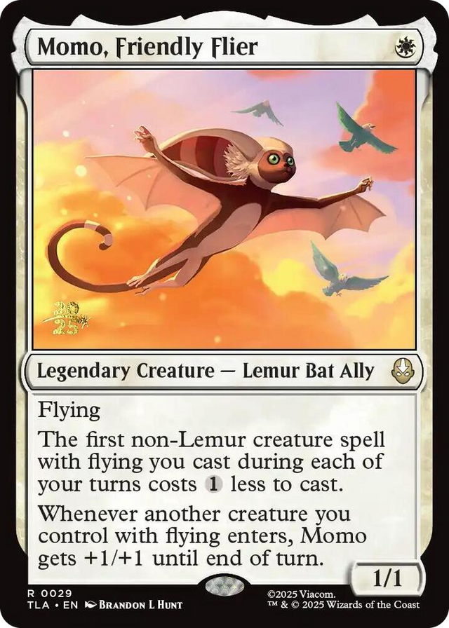 0029 Momo, Friendly Flier R Prerelease Cards