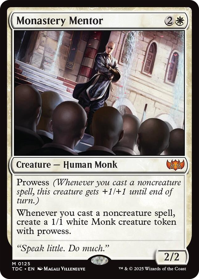 0125 Monastery Mentor M Commander: Tarkir: Dragonstorm