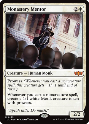0125 Monastery Mentor M Commander: Tarkir: Dragonstorm