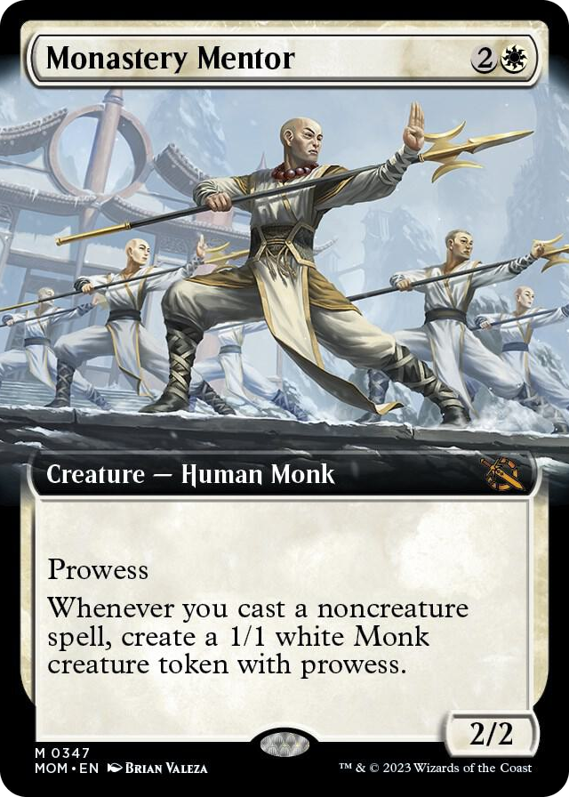 Monastery Mentor (Extended Art) #347 M - March of the Machine Pokemon card