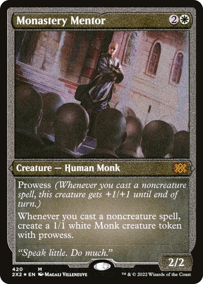 0420 Monastery Mentor (Foil Etched) M Double Masters 2022
