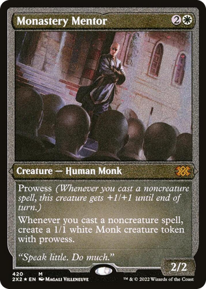 0420 Monastery Mentor (Foil Etched) M Double Masters 2022