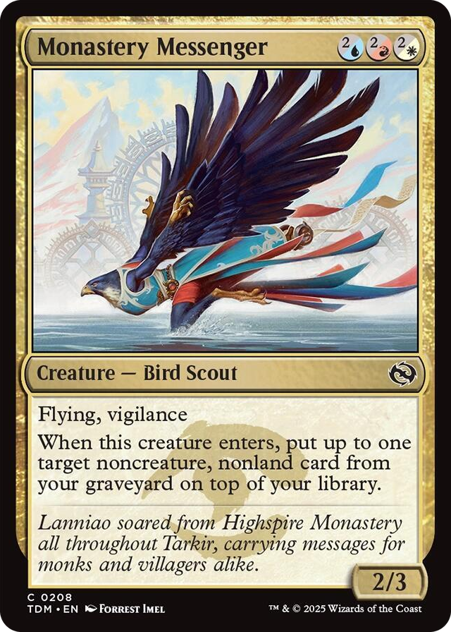 0208 Monastery Messenger C Dragonstorm