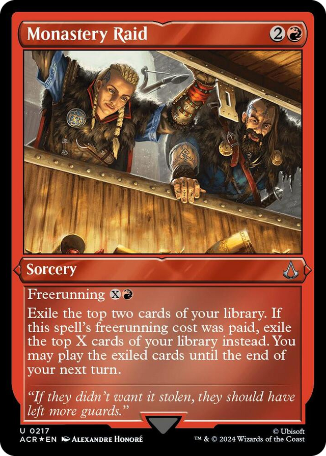 0217 Monastery Raid (Foil Etched) U Universes Beyond: Assassin's Creed