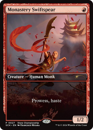 0027 Monastery Swiftspear P Game Day & Store Championship Promos