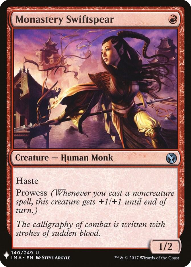 Monastery Swiftspear #140 U - The List Reprints Pokemon card