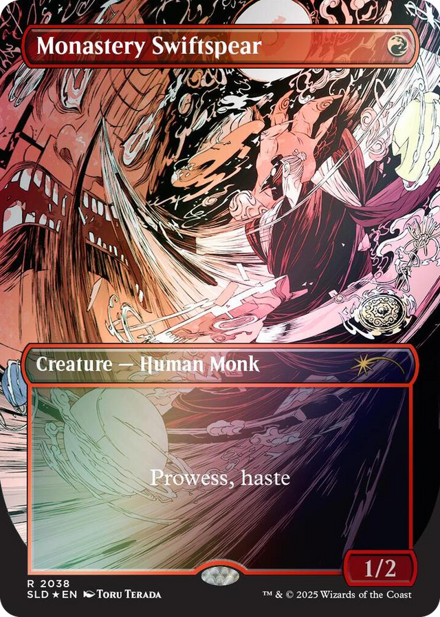 2038 Monastery Swiftspear (2038) (Rainbow Foil) R Secret Lair Drop Series