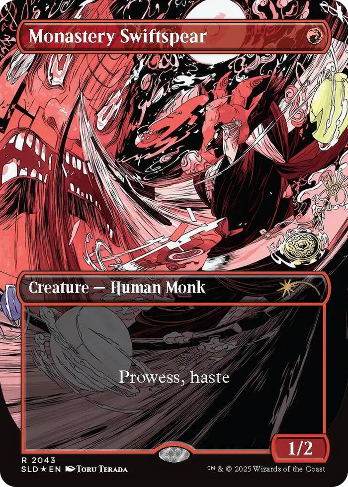 Monastery Swiftspear (2043) (Raised Foil) #2043 R - Secret Lair Drop Series Pokemon card