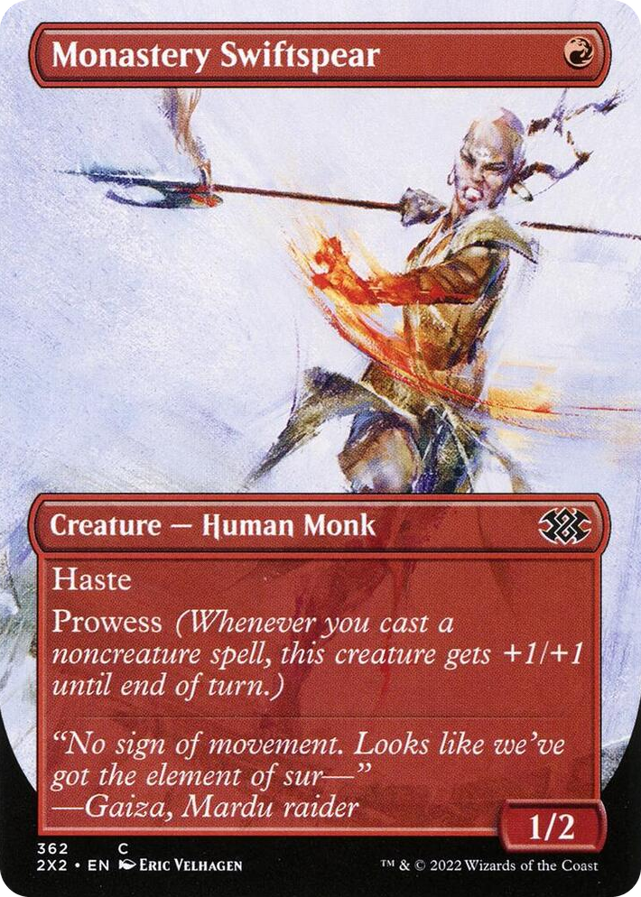 0362 Monastery Swiftspear (Borderless) C Double Masters 2022