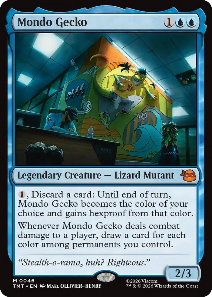 Mondo Gecko #46 M - Teenage Mutant Ninja Turtles Pokemon card