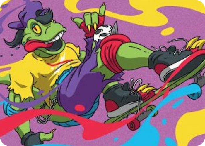 Mondo Gecko Art Card #26 S - Art Series: Teenage Mutant Ninja Turtles Pokemon card