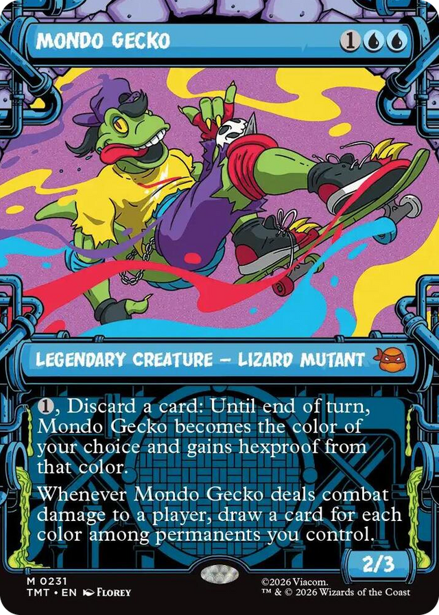 0231 Mondo Gecko (Showcase) M Teenage Mutant Ninja Turtles
