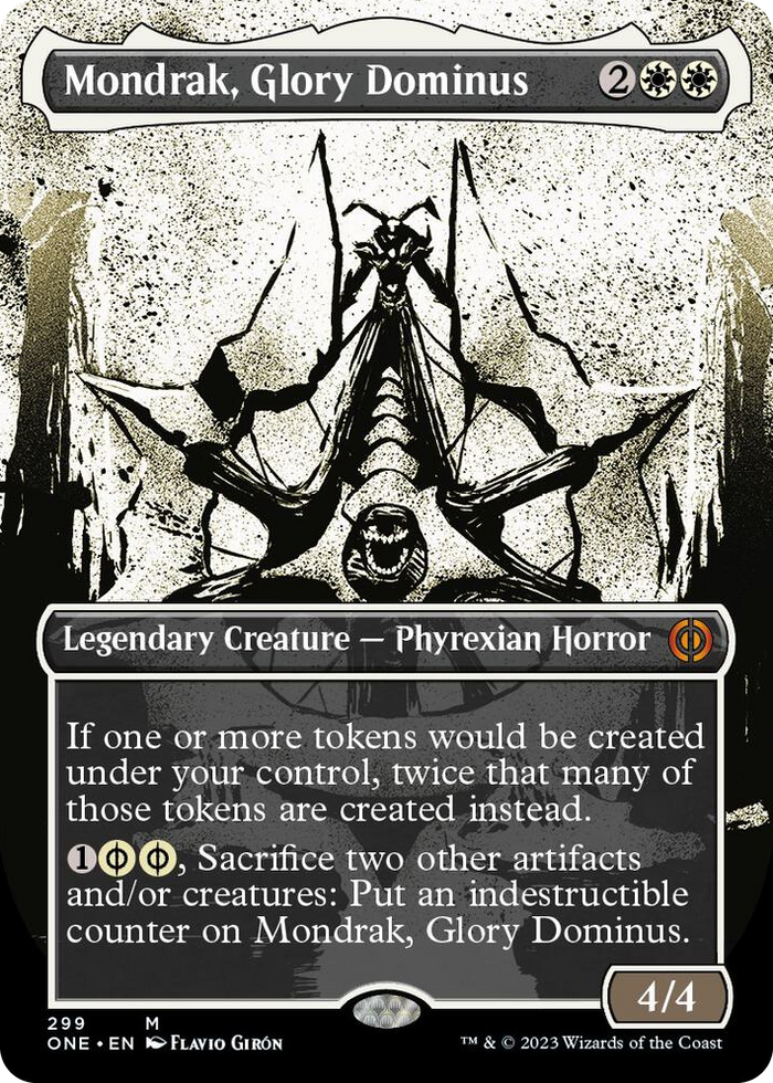 Mondrak, Glory Dominus (Showcase) #299 M - Phyrexia: All Will Be One Pokemon card