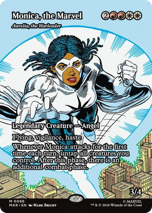 0086 Monica, the Marvel - Aurelia, the Warleader (Borderless) M Marvel Universe Eternal-Legal