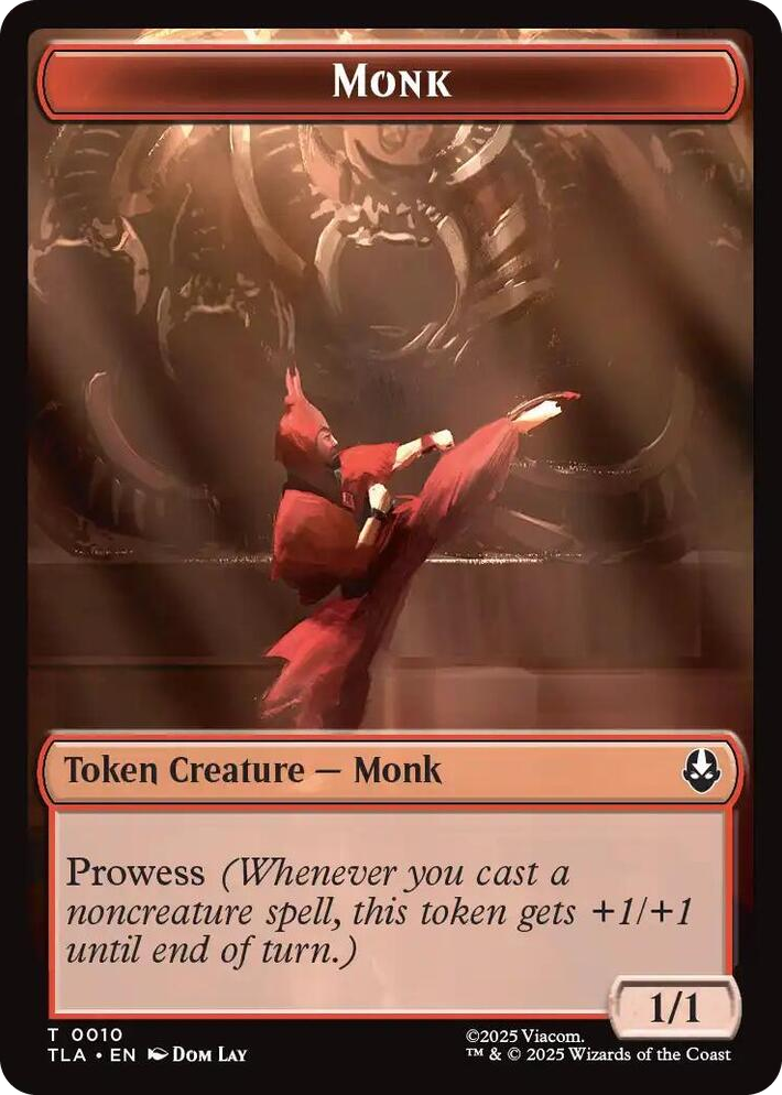 0010 Monk // Food (0021) Double-Sided Token T The Last Airbender
