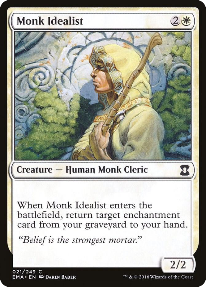 Monk Idealist #21 C - Eternal Masters Pokemon card