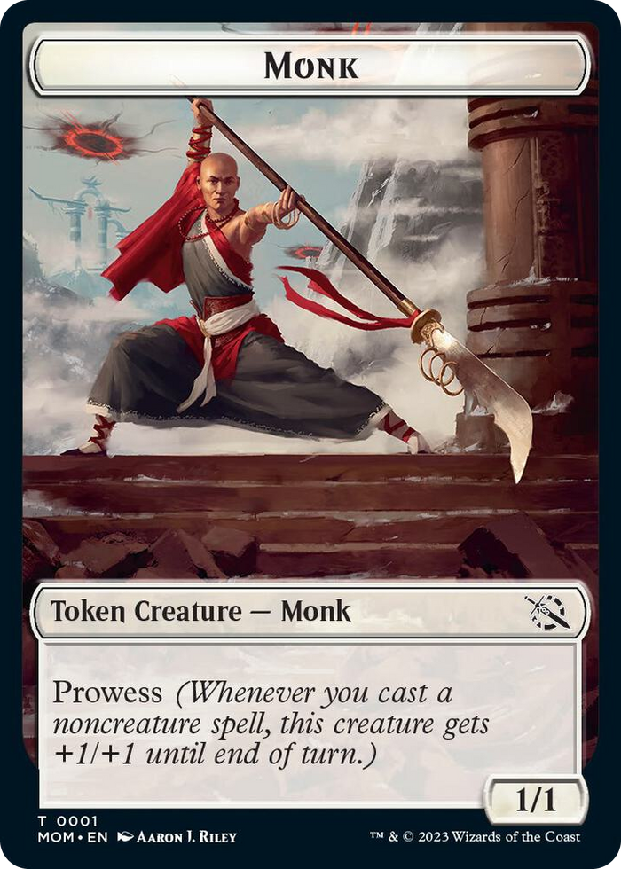 Monk Token #1 T - March of the Machine Pokemon card